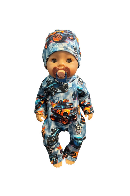Pyžamko pro BABY BORN - 43 cm, auto