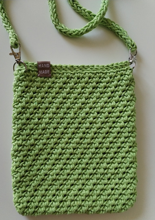 Crossbody malá kabelka limetková