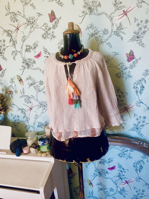 Jupénka boho se střapečky — foto 1