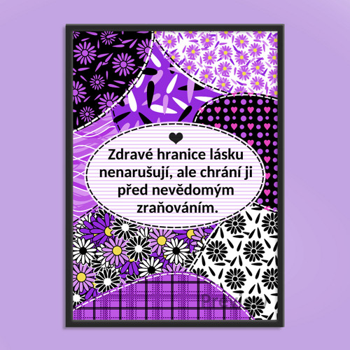 Floral sewing grafika hranice 2 - fialky