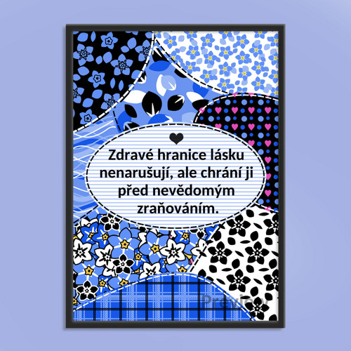 Floral sewing grafika hranice 2 - pomněnky
