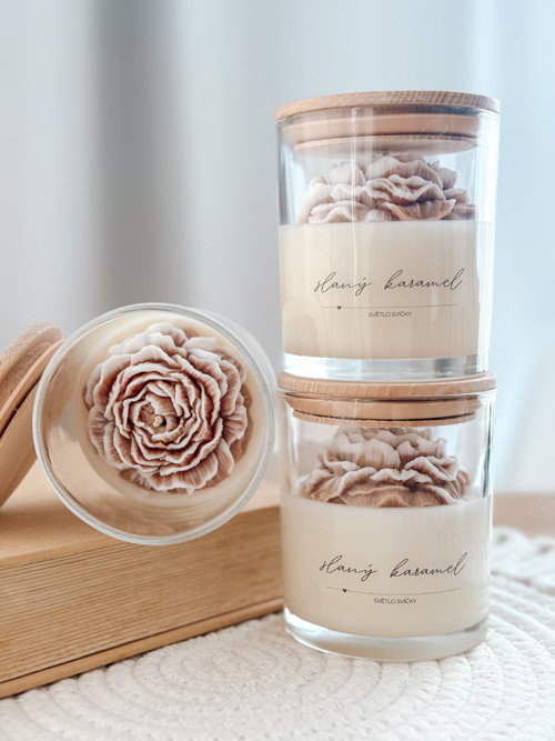 Slaný karamel - sójová svíčka — foto 1