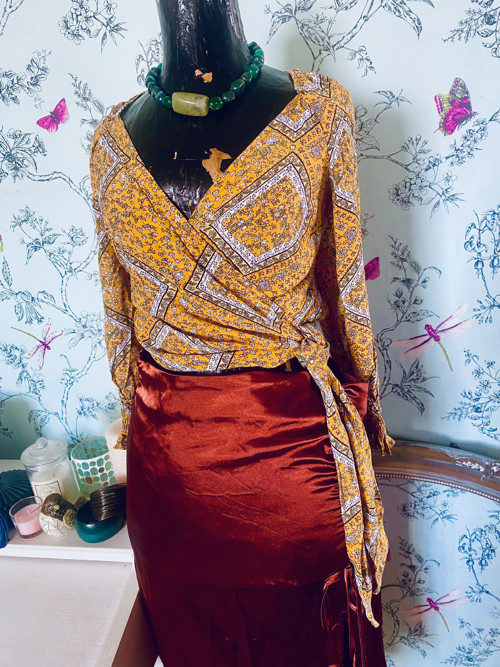Halenka boho zavinovací — foto 1