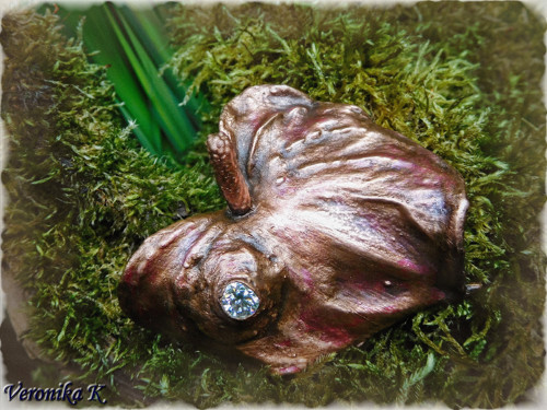 Anthurium ponořené v mědi — foto 1