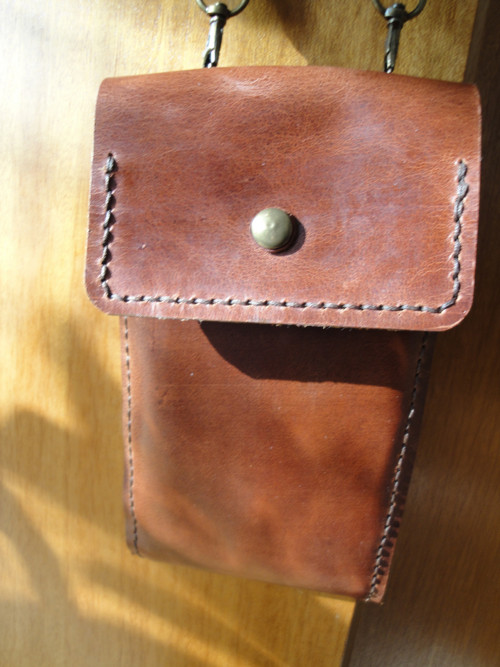 Kožené pouzdro 19 ×10cm - staromosaz