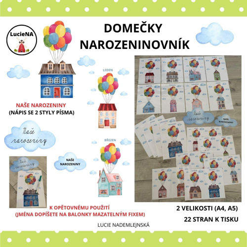 Domečky - Narozeninovník