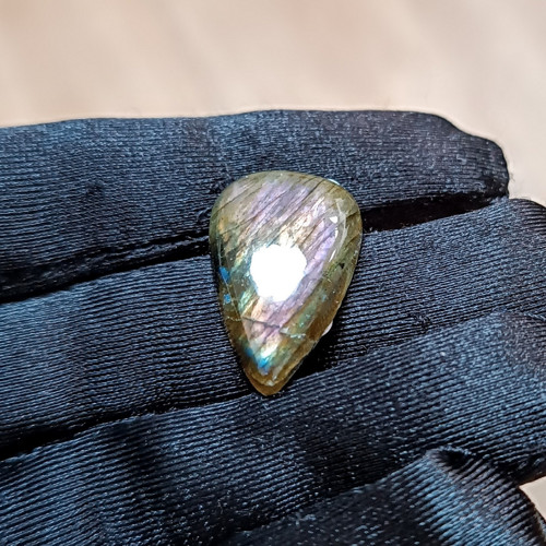 Labradorit, ID 5119, 26x16 mm - výprodej