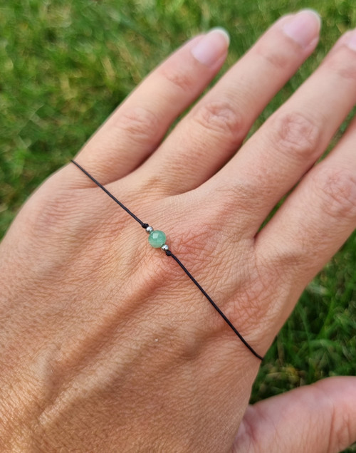 Náramek SMARAGD posuvný 4mm