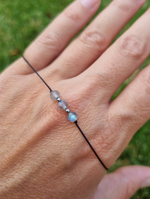 Náramek LABRADORIT posuvný 4mm