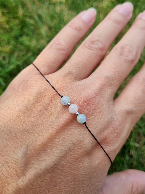 Náramek MORGANIT posuvný 4mm