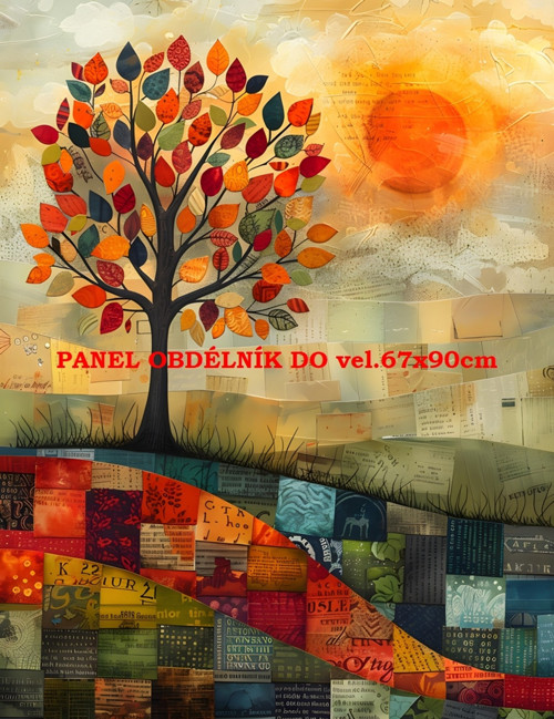 Bavlněný panel 7x10 cm