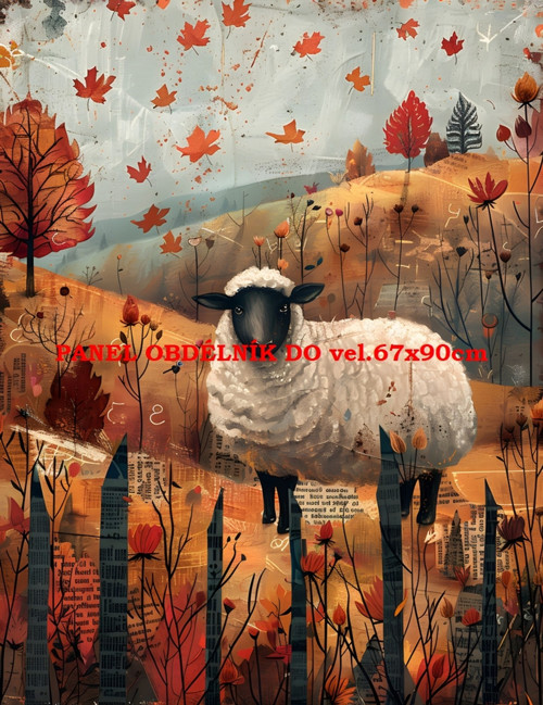 Bavlněný panel 7x10 cm — foto 1