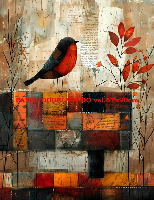 Bavlněný panel 7x10 cm