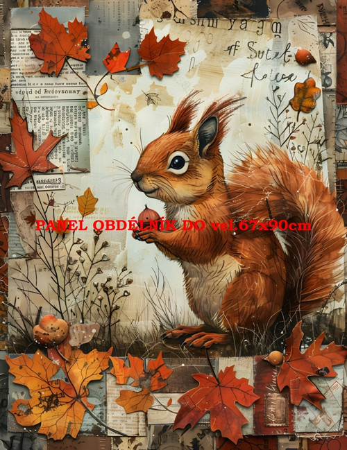 Bavlněný panel 7x10 cm