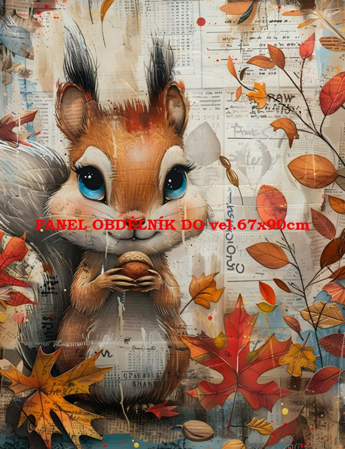Bavlněný panel 7x10 cm