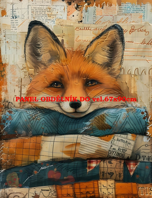Bavlněný panel 7x10 cm