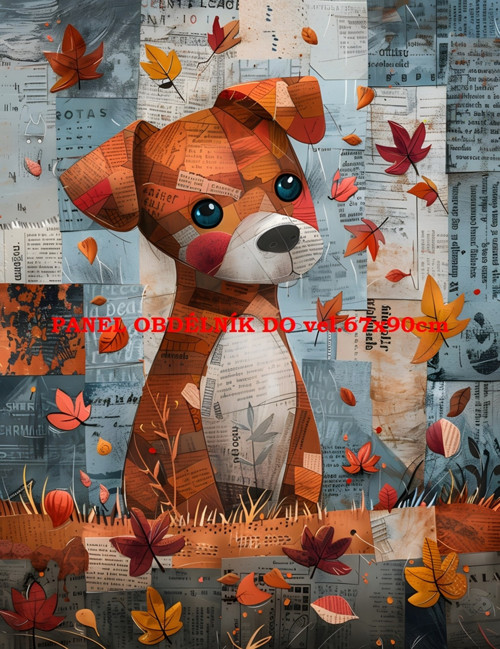 Bavlněný panel 7x10 cm