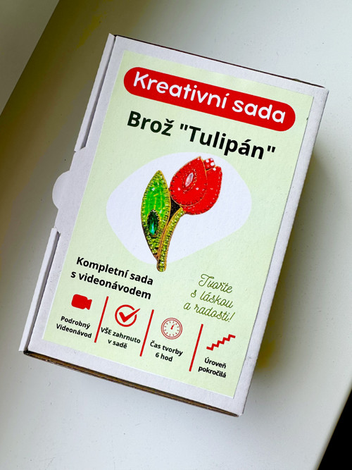 DIY sada brož tulipan