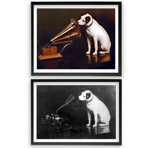 His Master's Voice - F.Berraud - Vintage plakát