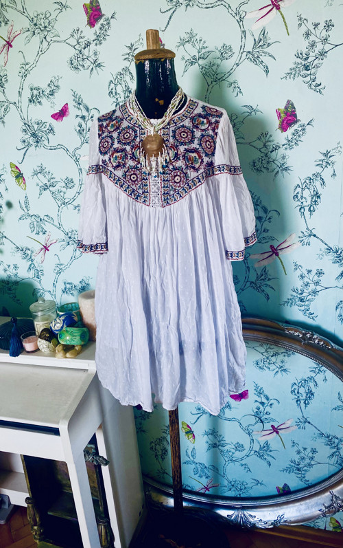 Halenka boho vyšívaná — foto 1