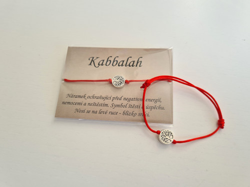 Kabbalah náramek se stříbrným stromem života