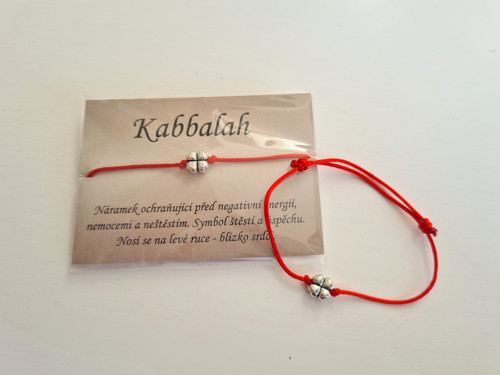 Kabbalah náramek se čtyřlístkem