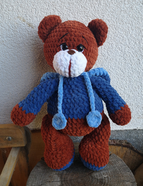 Medvídek s kapucí 36 cm b