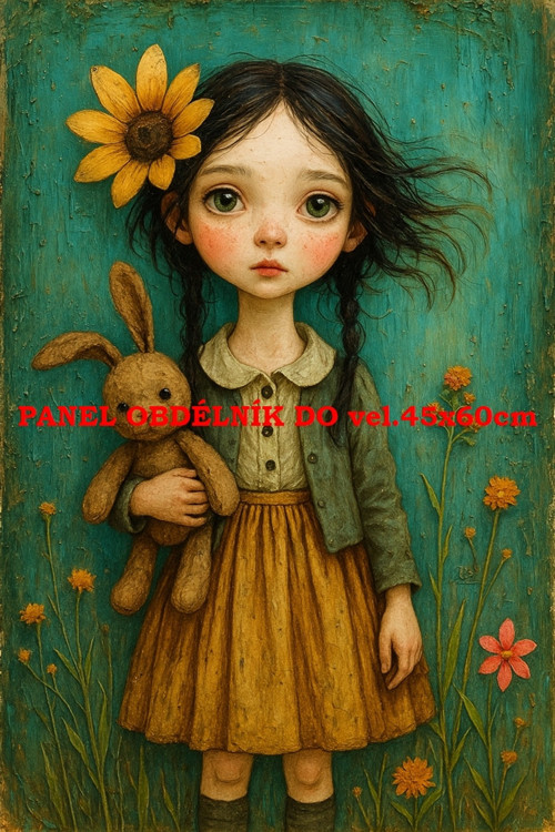 Bavlněný panel 7x10 cm