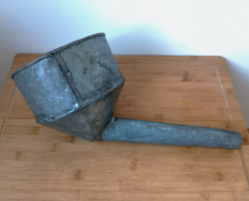 Velký plechový trychtýř, nálevka - pozinkovaný