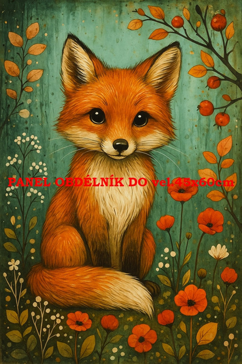 Bavlněný panel 7x10 cm