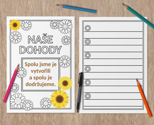 Dohody třídy floral pro dotvoření - slunečnice