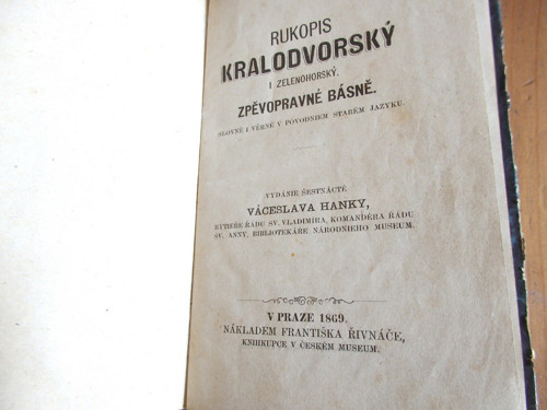 Rukopis Králodvorský i Zelenohorský