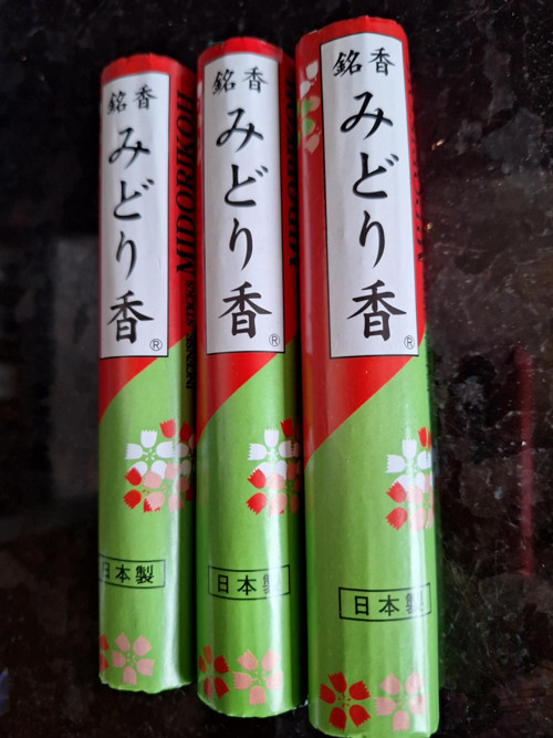 Staré japonské vonné tyčinky Midoriga