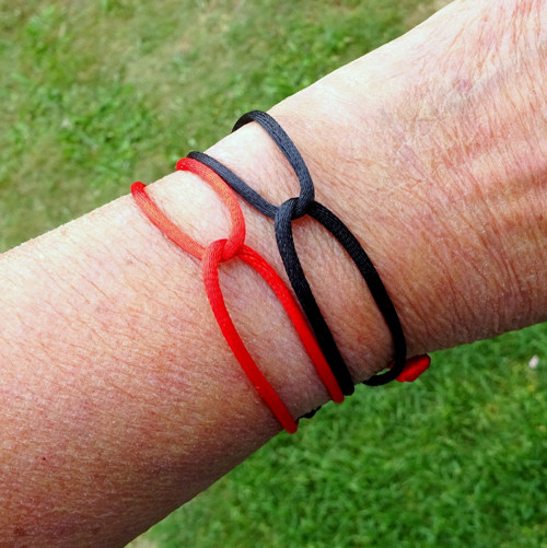 Ochranný náramek * Kabbalah Infinity * satén 2 ks