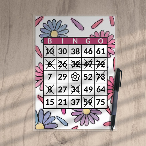 Bingo Floral watercolour 2 veselky