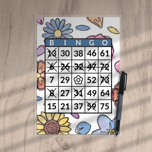 Bingo Floral watercolour 2 mix
