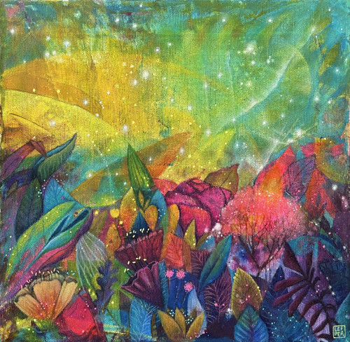 Magická zahrada- 30x30cm — foto 1