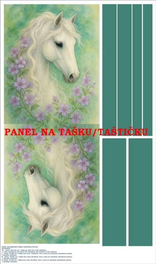 Panel na tašku/taštičku - bavlna XL