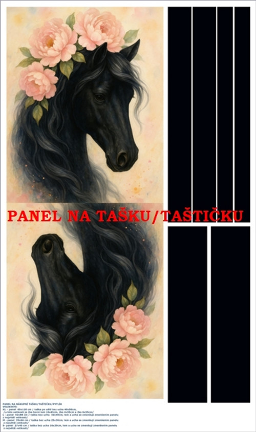 Panel na tašku/taštičku - bavlna XL — foto 1