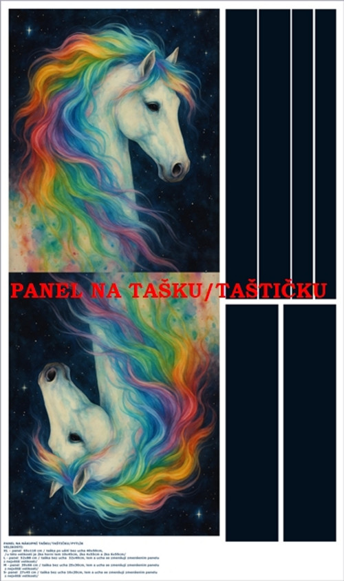 Panel na tašku/taštičku - bavlna XL — foto 1