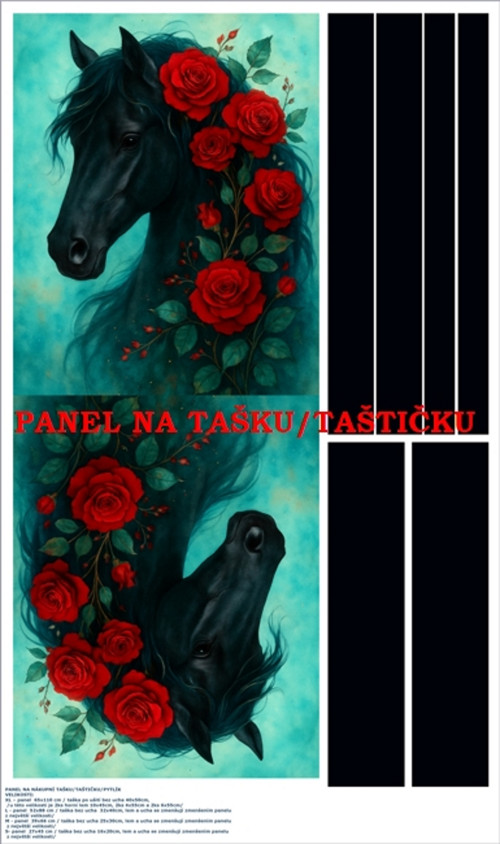 Panel na tašku/taštičku - bavlna XL — foto 1