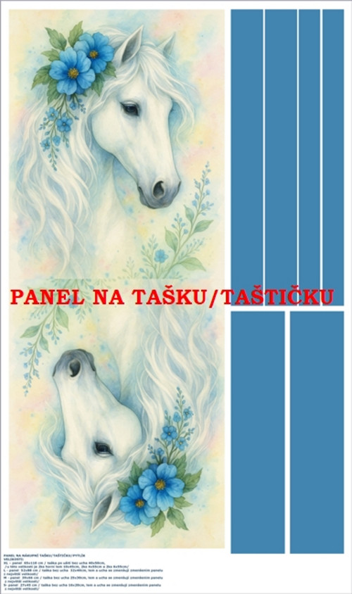 Panel na tašku/taštičku - bavlna XL — foto 1