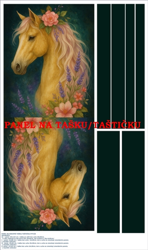 Panel na tašku/taštičku - bavlna XL — foto 1