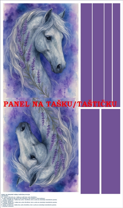 Panel na tašku/taštičku - bavlna XL — foto 1