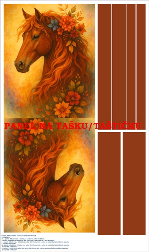Panel na tašku/taštičku - bavlna XL — foto 1