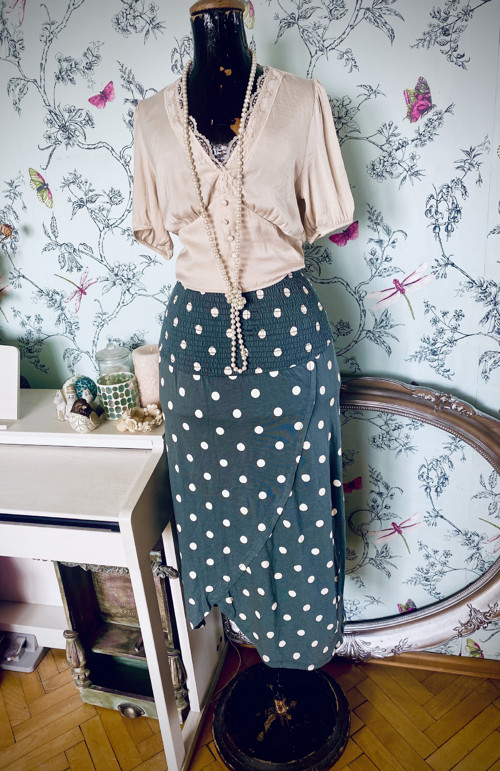 Sukně retro dots puntíky — foto 1