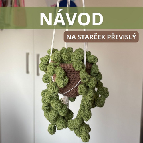Návod na háčkovanou rostlinu - Starček převislý