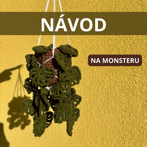 Návod na háčkovanou rostlinu - Monsteru