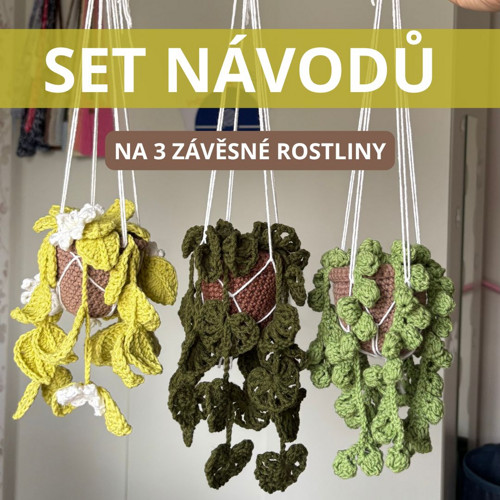 Set návodů na 3 háčkované rostliny — foto 1