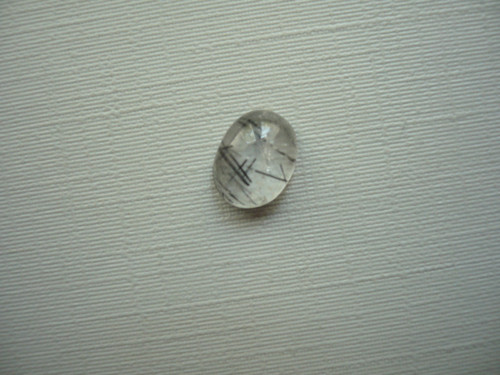 Kabošon - turmalín v křišťálu 9 mm, č.8Ef